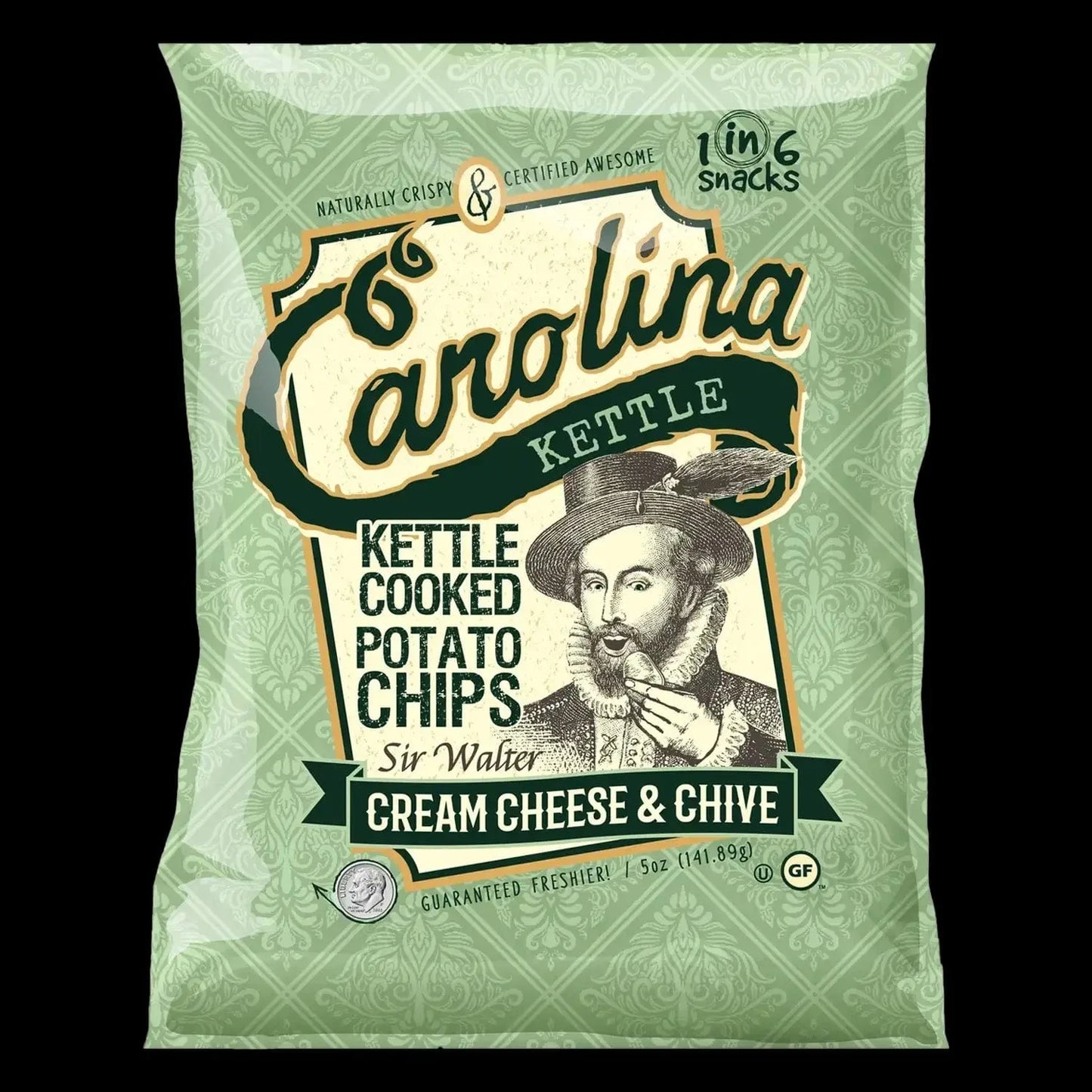 Carolina Kettle Sir Walter Cream Cheese and Chive Chips