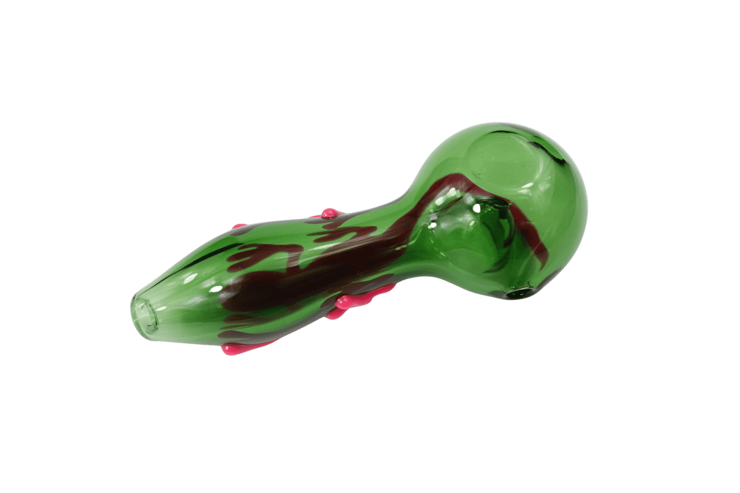 5'' Pink Lizard Glass Spoon Hand Pipe
