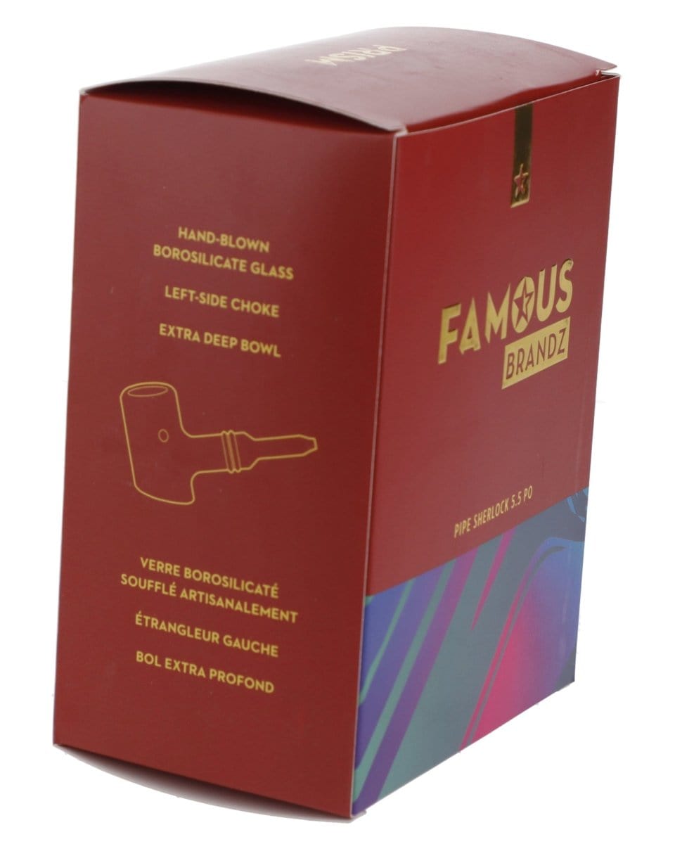 Rainbow Famous X-Prism Fumed Large Sherlock Pipe