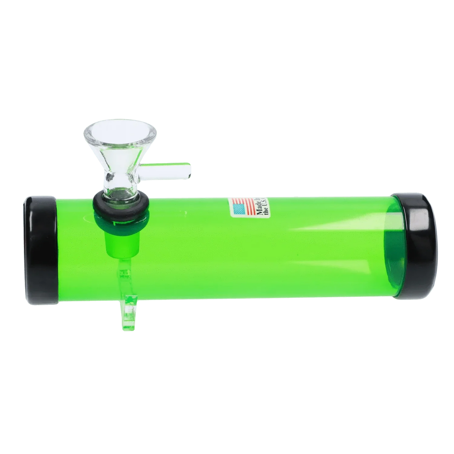 JM Plastics Smokey with Glass Bowl Acrylic Steam Roller