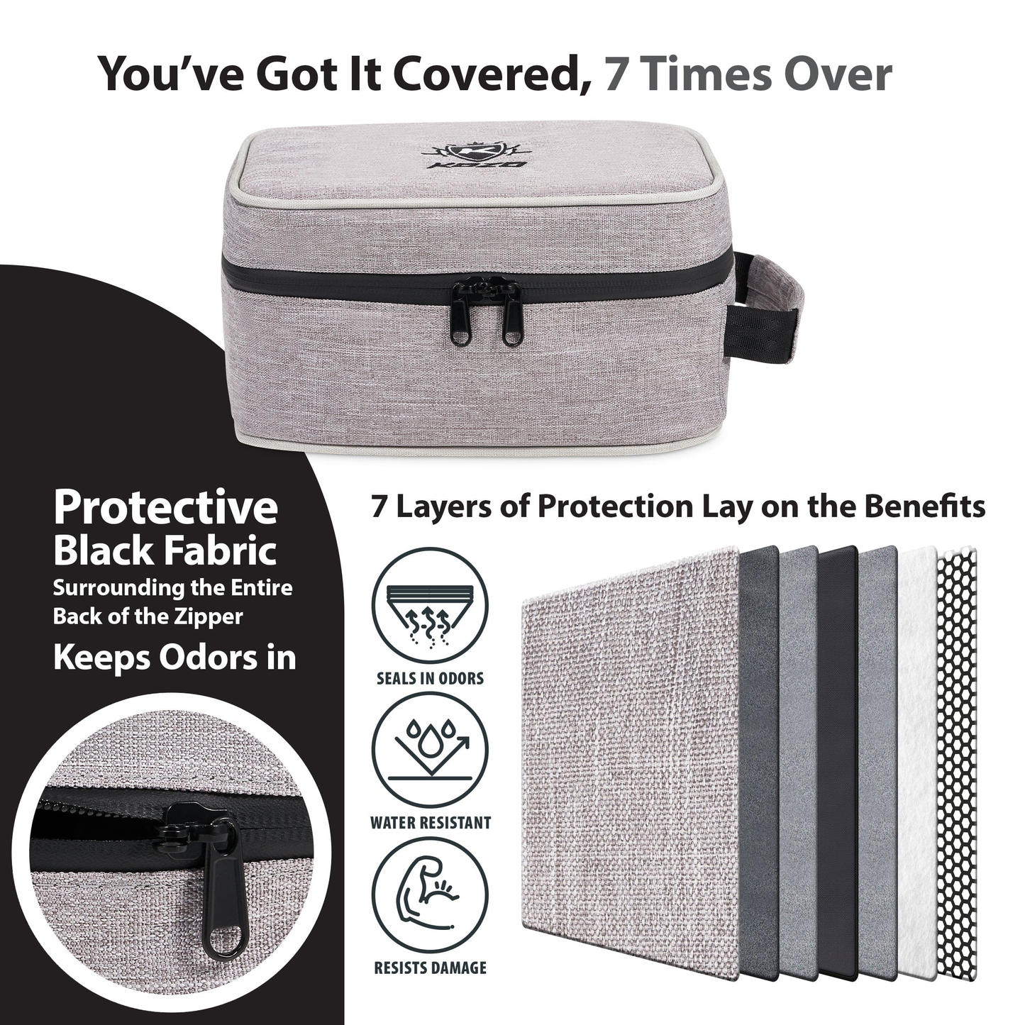 Kozo Grey Smell proof bag