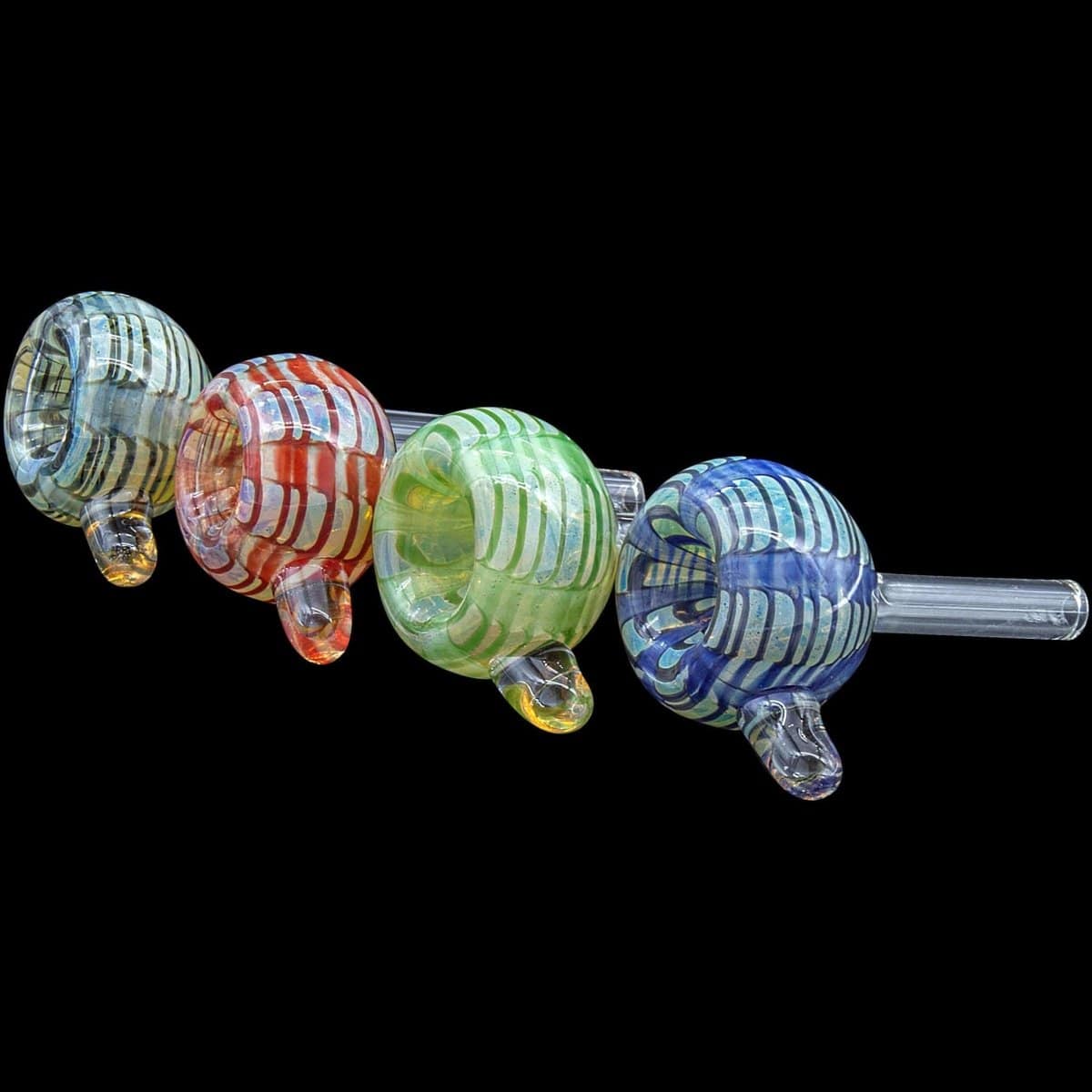 Color Raked Bubble Pull-Stem 9mm Slide Bowl