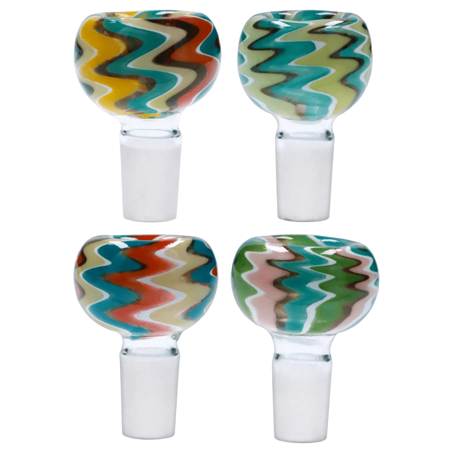 Zig Zag Bowl - Male 14mm