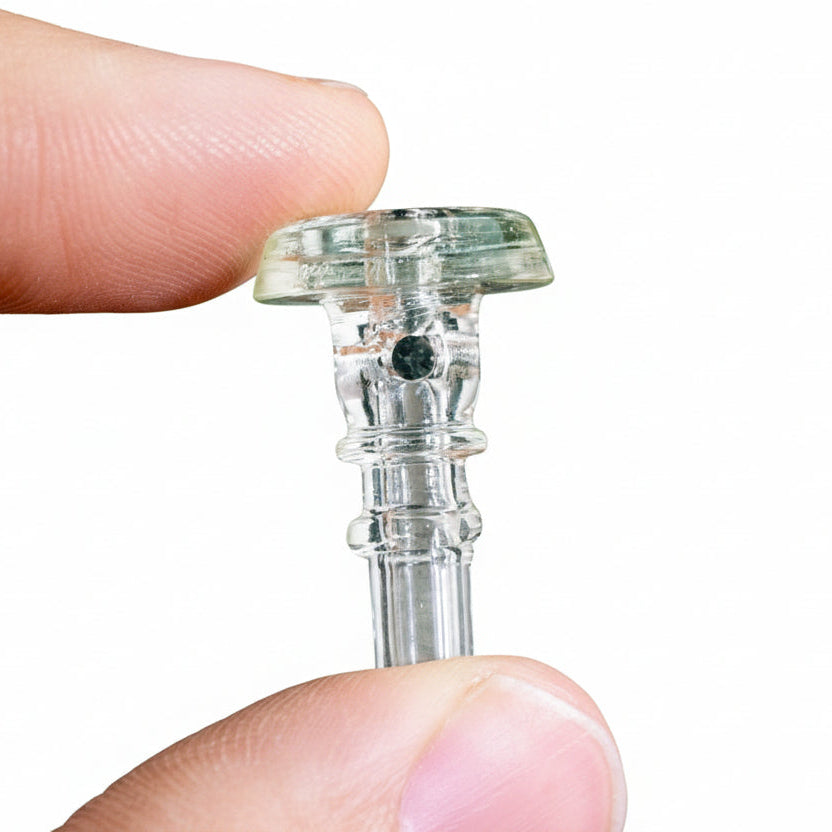 Empire Glassworks PuffCo Peak Pro 3D XL Chamber Glass Joystick Cap - UV Illuminnati