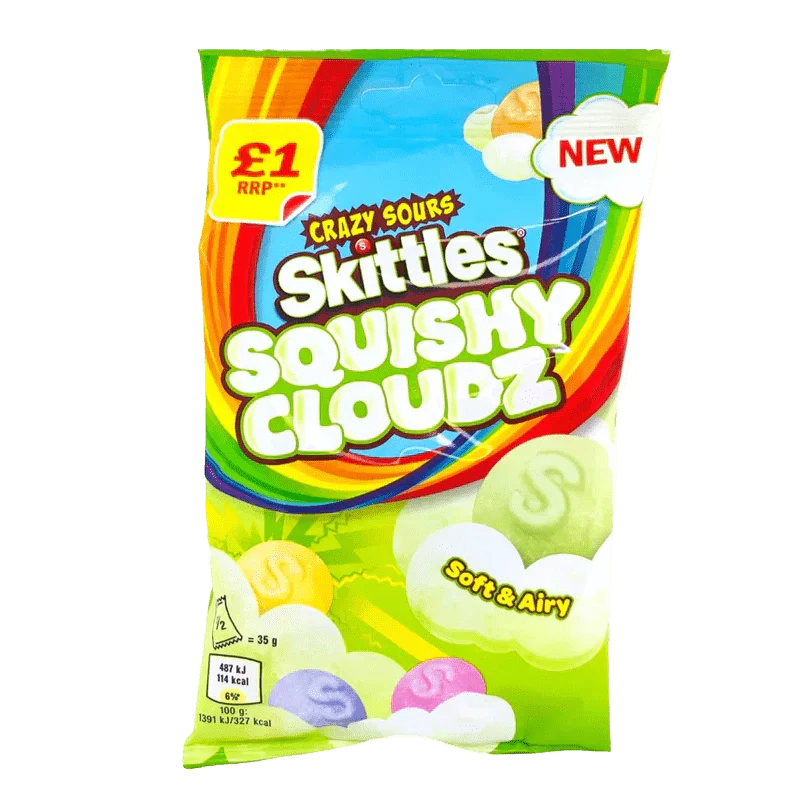 Skittles - Crazy Sours Squishy Cloudz
