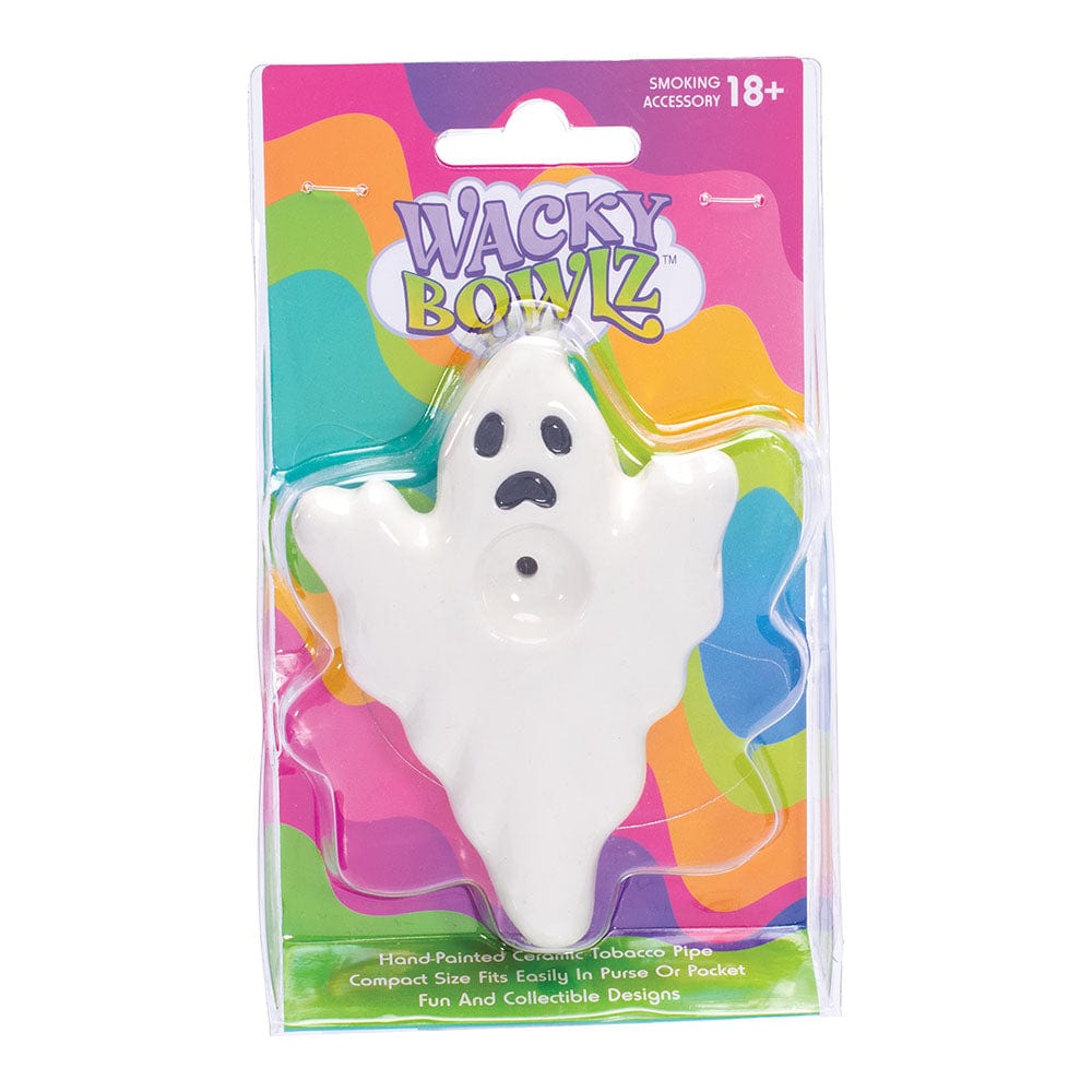Wacky Bowlz Ghost Ceramic Hand Pipe