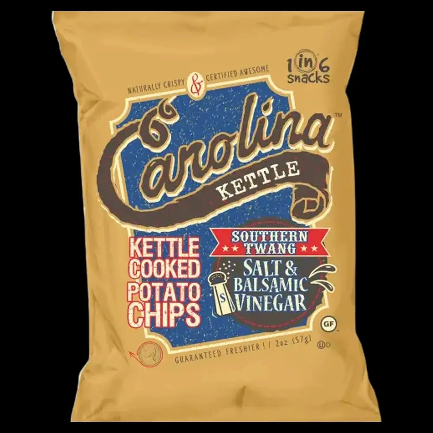 Carolina Kettle Southern Twang Salt and Balsamic Vinegar Chips