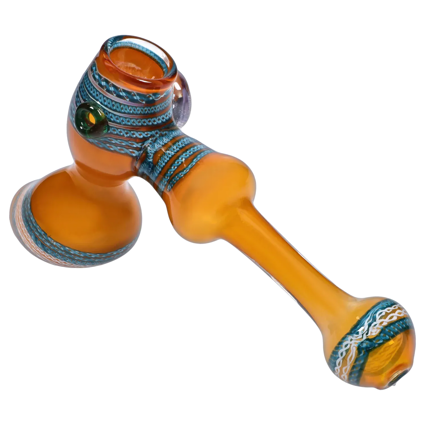 DHC Gold Fume with Locket Hammer Bubbler - 9 in.