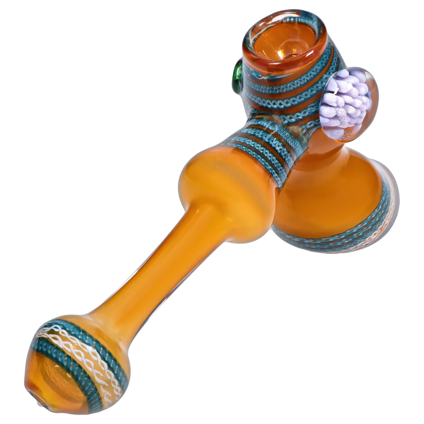 DHC Gold Fume with Locket Hammer Bubbler - 9 in.