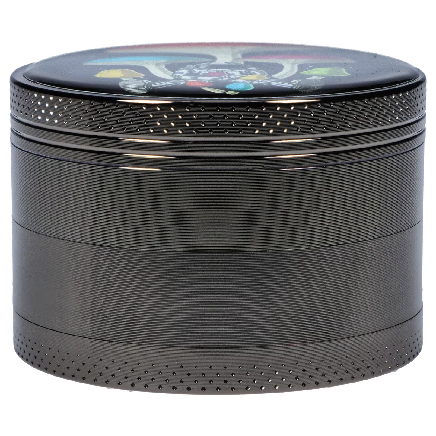 63mm Chrome with Tiny Glowing Mushrooms Grinder