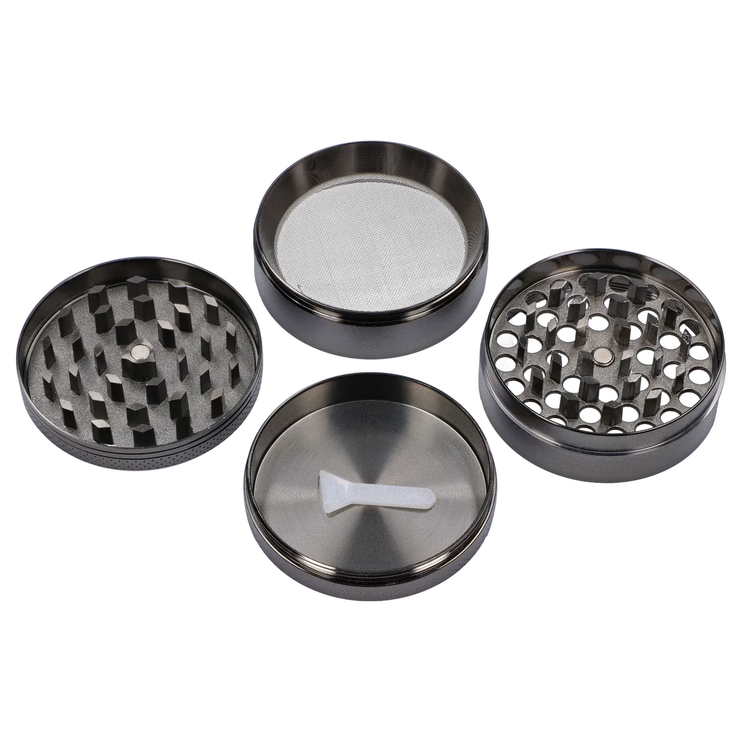 63mm Chrome with Tiny Glowing Mushrooms Grinder