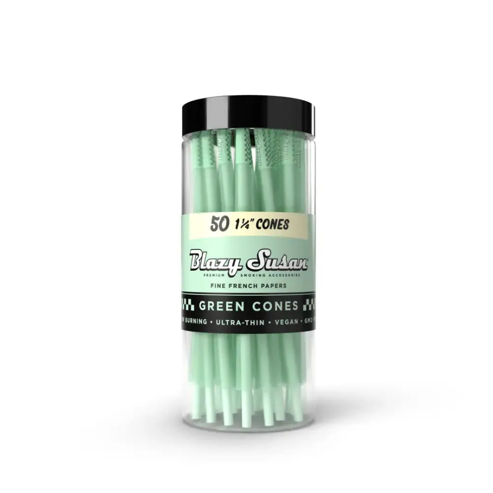 Blazy Susan Green Cones Jar