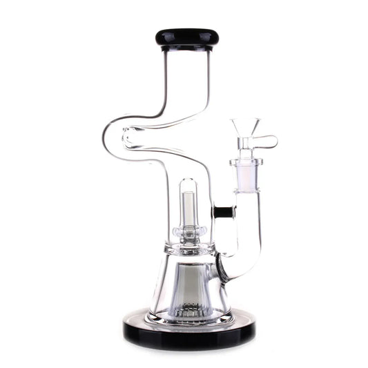 DHC Zig Zag Dual Perc Bong - 9.2 in.