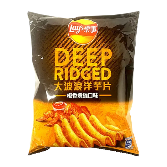 Lay's Deep Ridged Pepper Chicken Flavored Chips