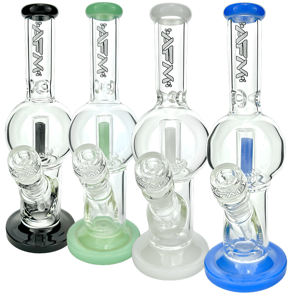 AFM Glass Bubble Glass Straight Tube Bong