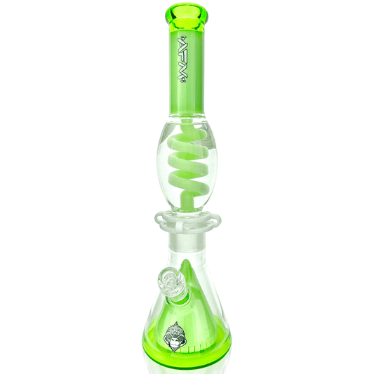 AFM Glass UFO Pyramid Glass Freezable Coil Beaker Bong