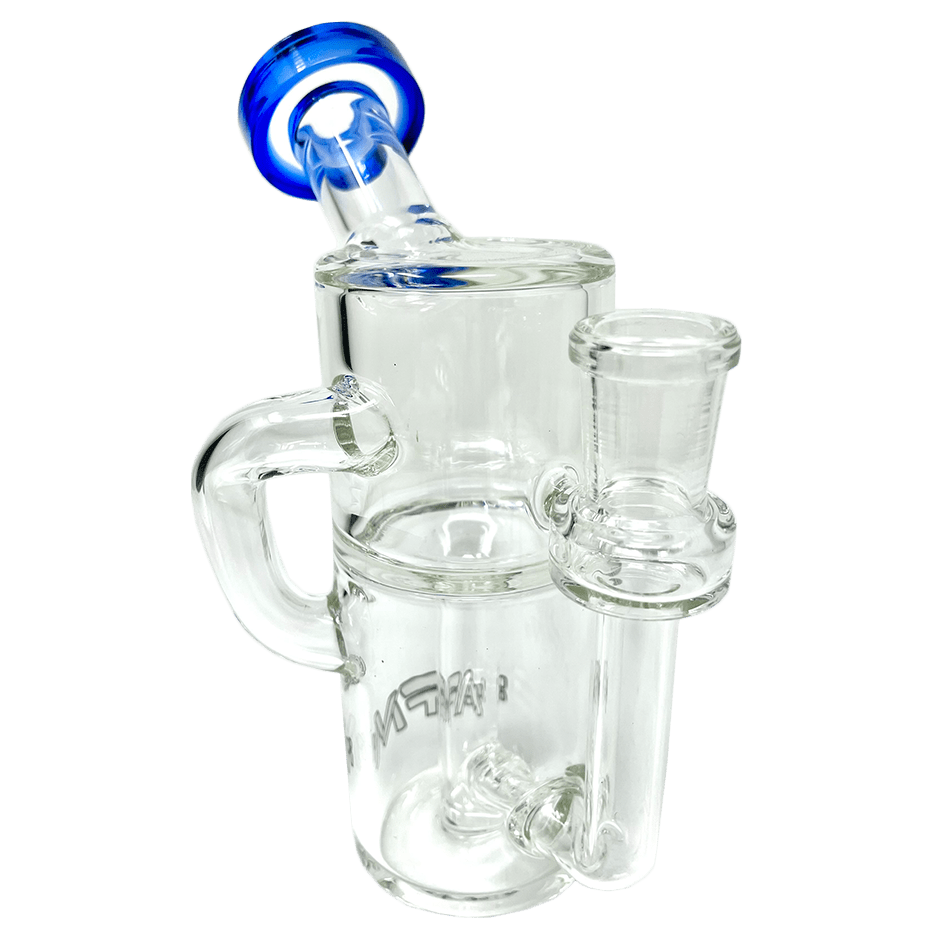 5.5" Power Can Clear Glass Recycler Mini Dab Rig