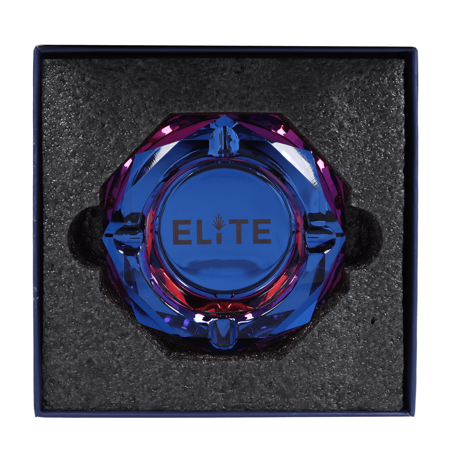 Blue Elite Crystal Ashtray