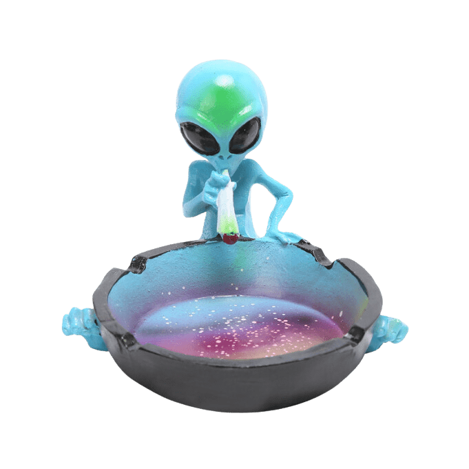 Ceramic Smoking Alien Ashtray Ash Catcher
