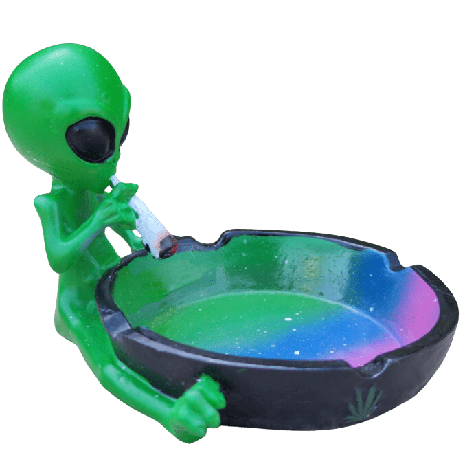 Ceramic Smoking Alien Ashtray Ash Catcher