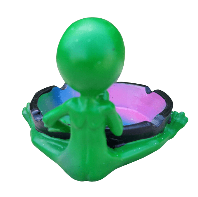 Ceramic Smoking Alien Ashtray Ash Catcher
