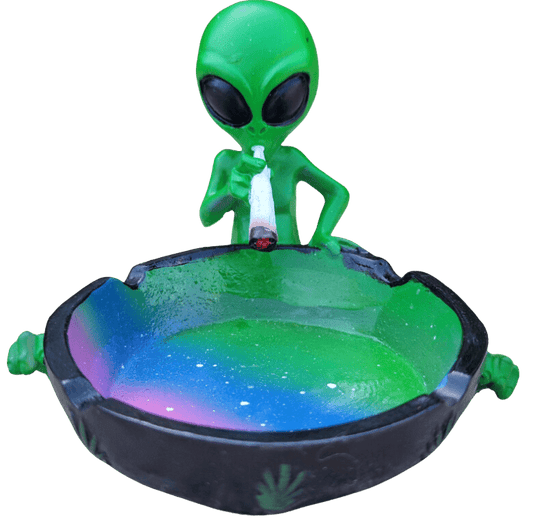 Ceramic Smoking Alien Ashtray Ash Catcher