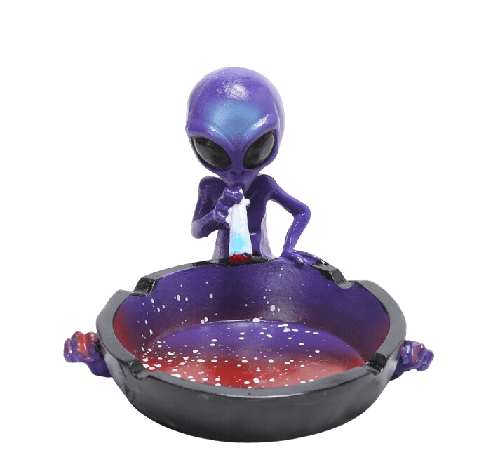 Ceramic Smoking Alien Ashtray Ash Catcher