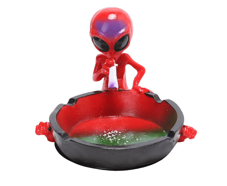 Ceramic Smoking Alien Ashtray Ash Catcher