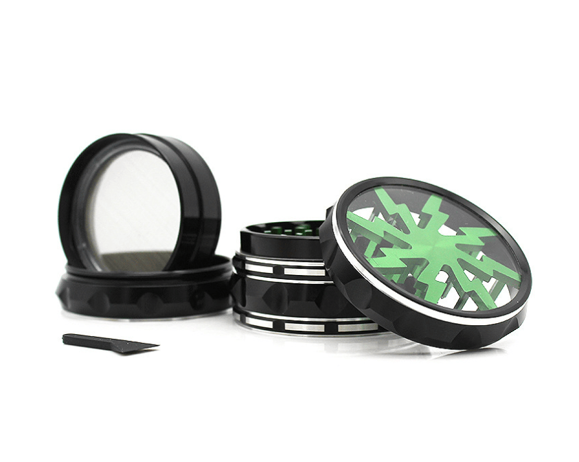4 Piece Aluminum Lighting Teeth Grinder