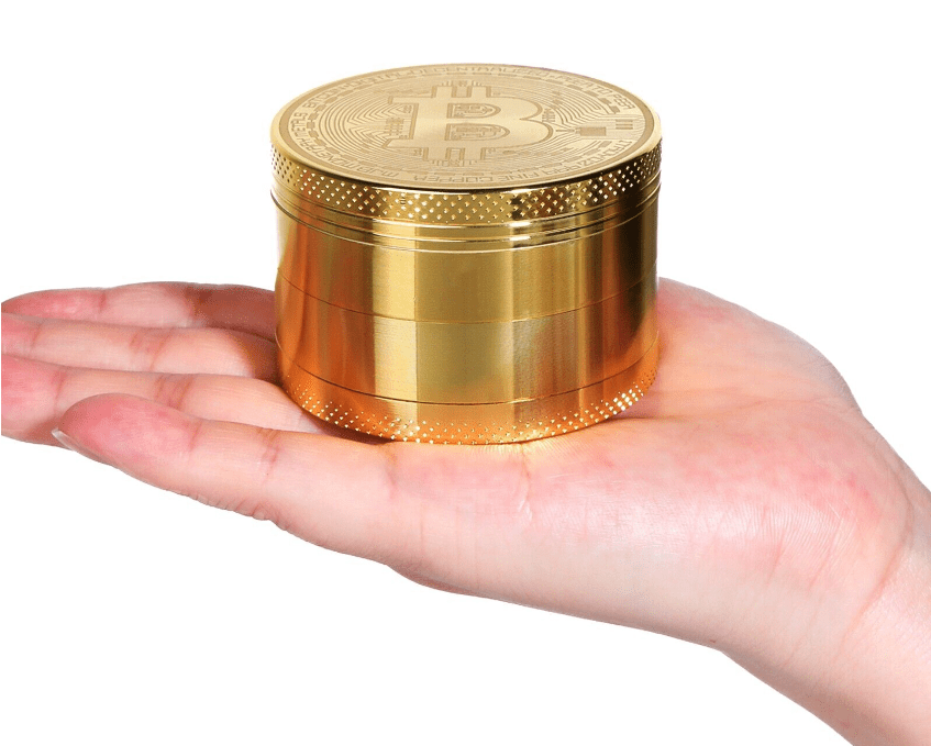 4 Piece Small Bitcoin Metal Grinder