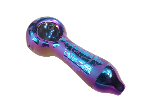 4'' Artistic Painted Glass Hand Pipe