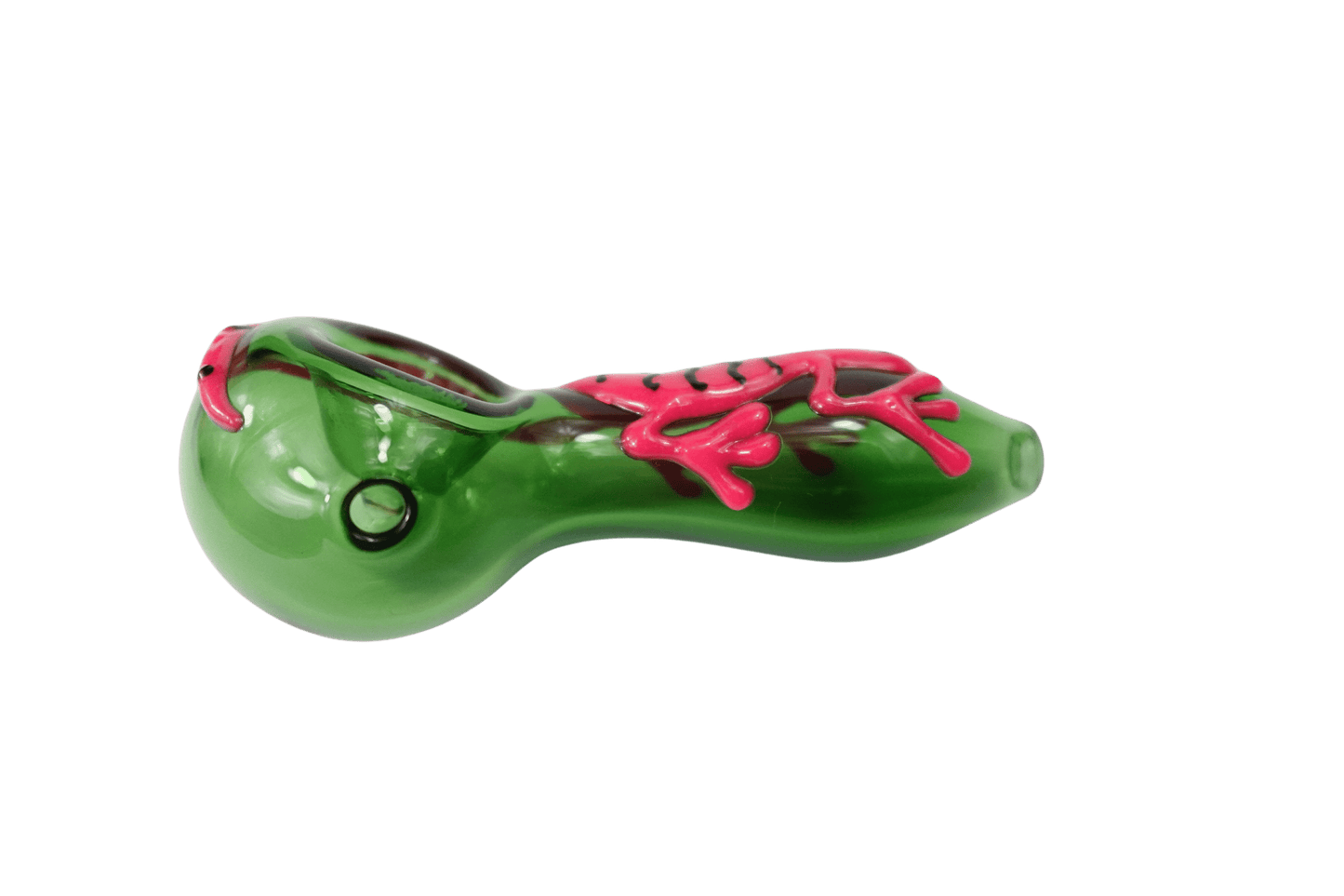 5'' Pink Lizard Glass Spoon Hand Pipe