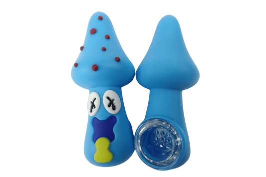 3'' Silicone Intoxicated Mushroom Small Hand Pipe