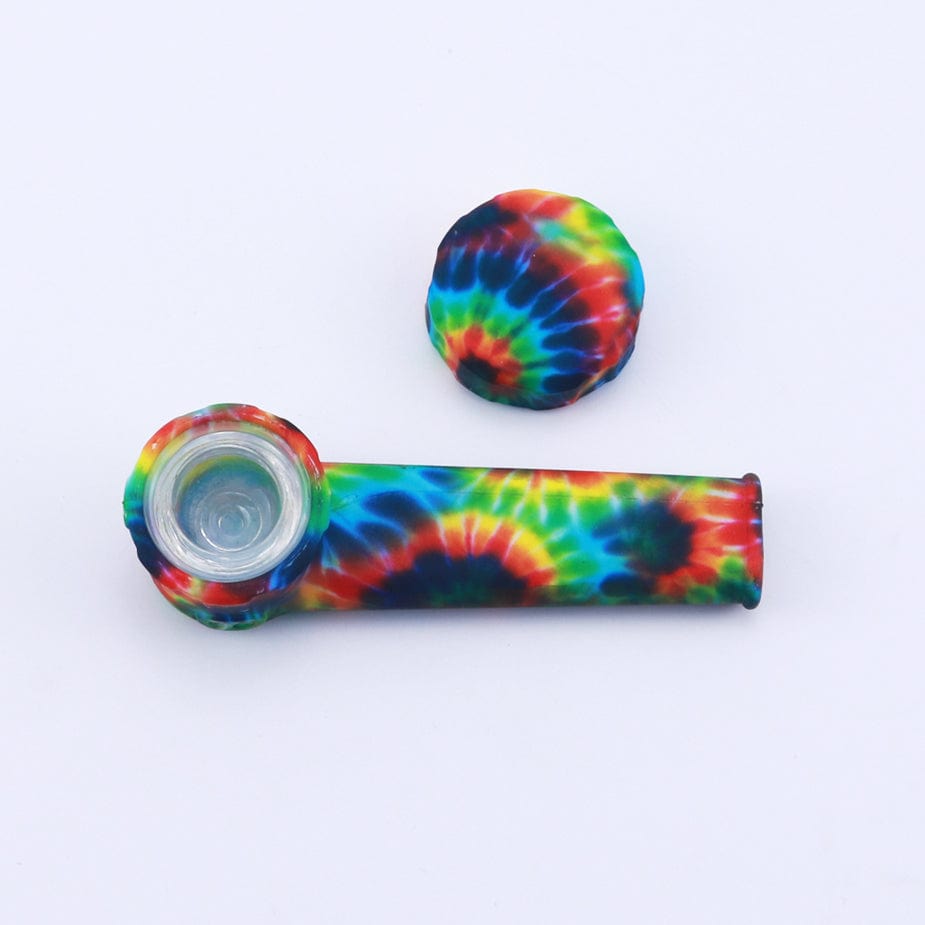 Silicone Hand Pipe with Lid and Removeable Bowl