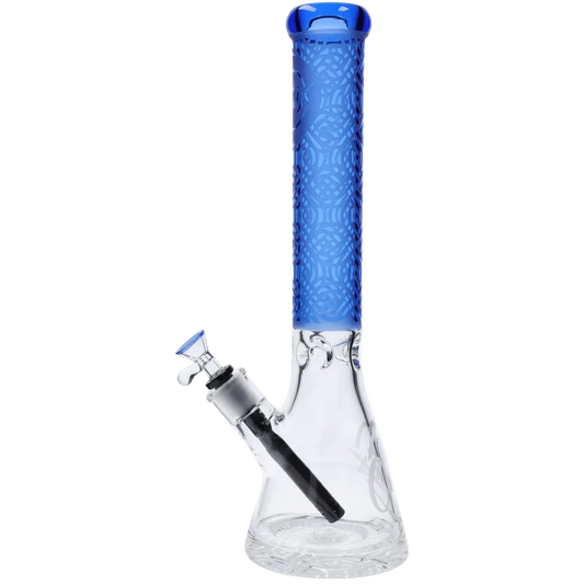 Cloud Cali X 15-inch Engraved Thick Base Beaker Bong
