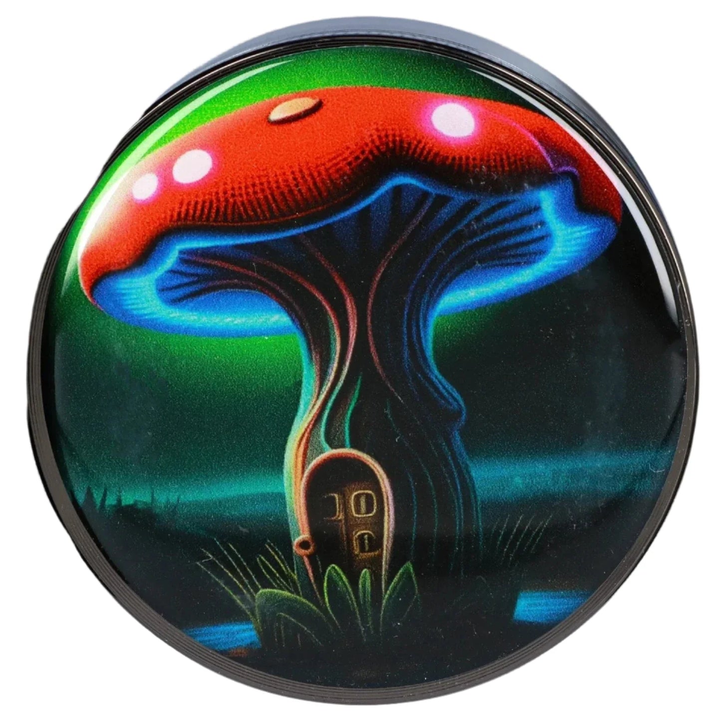 63mm Chrome w/ Mushroom House Grinder