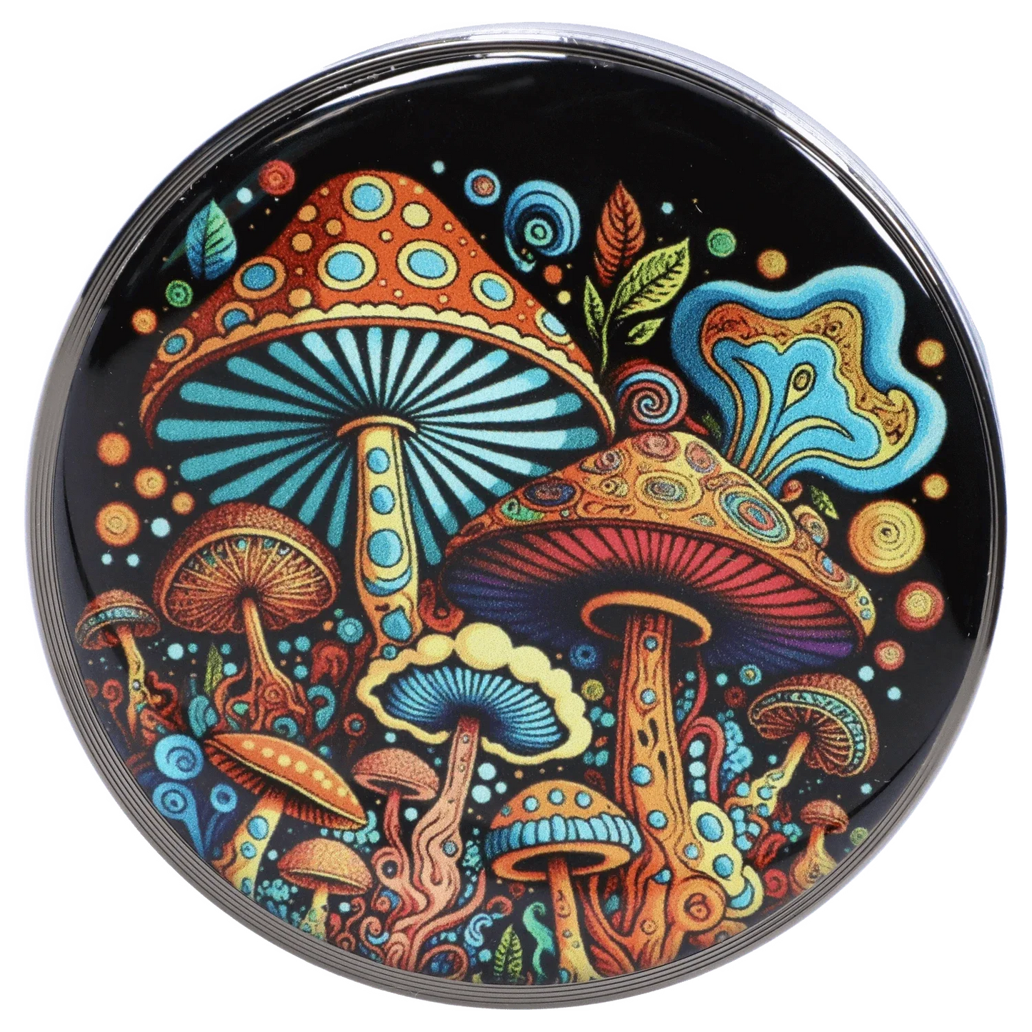 DHC 63mm Chrome w/ Psychadelic Mushroom Grinder