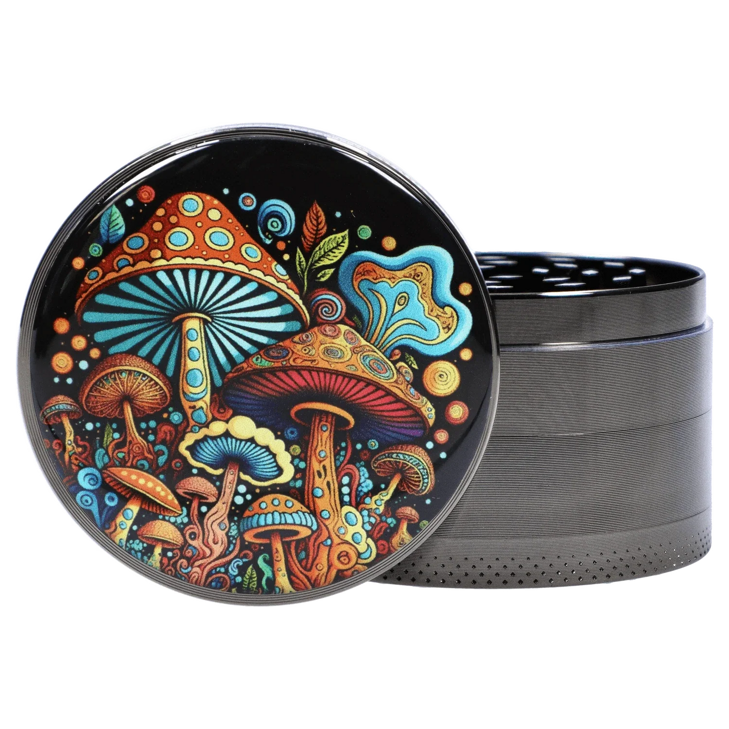 DHC 63mm Chrome w/ Psychadelic Mushroom Grinder