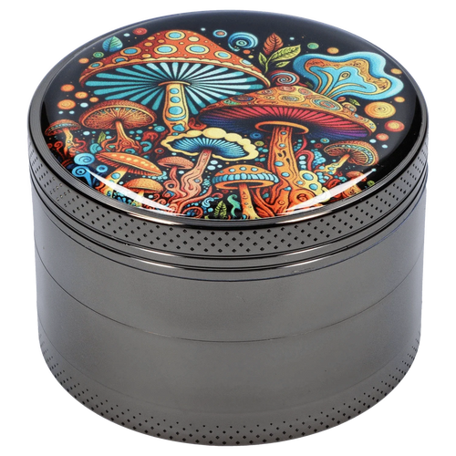DHC 63mm Chrome w/ Psychadelic Mushroom Grinder
