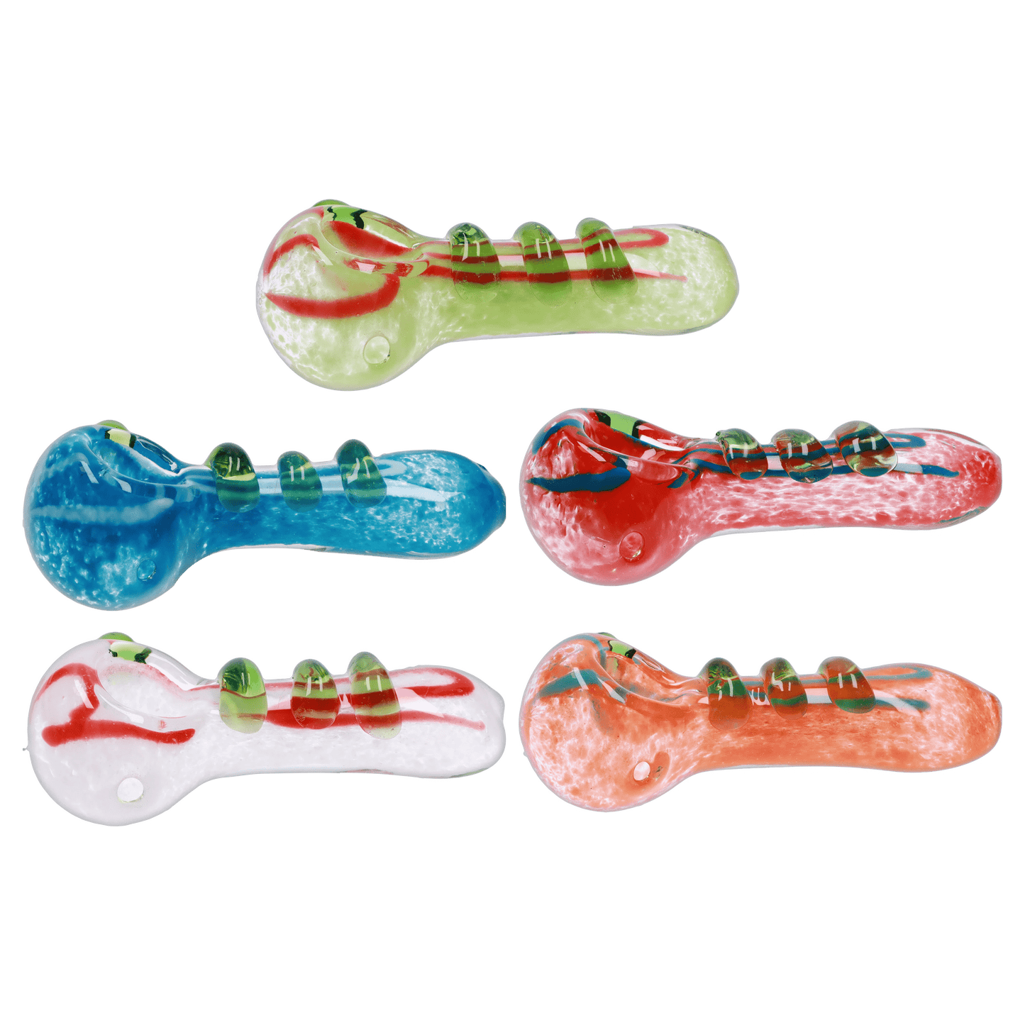 DHC 3-inch Glass with Drips Hand Pipe