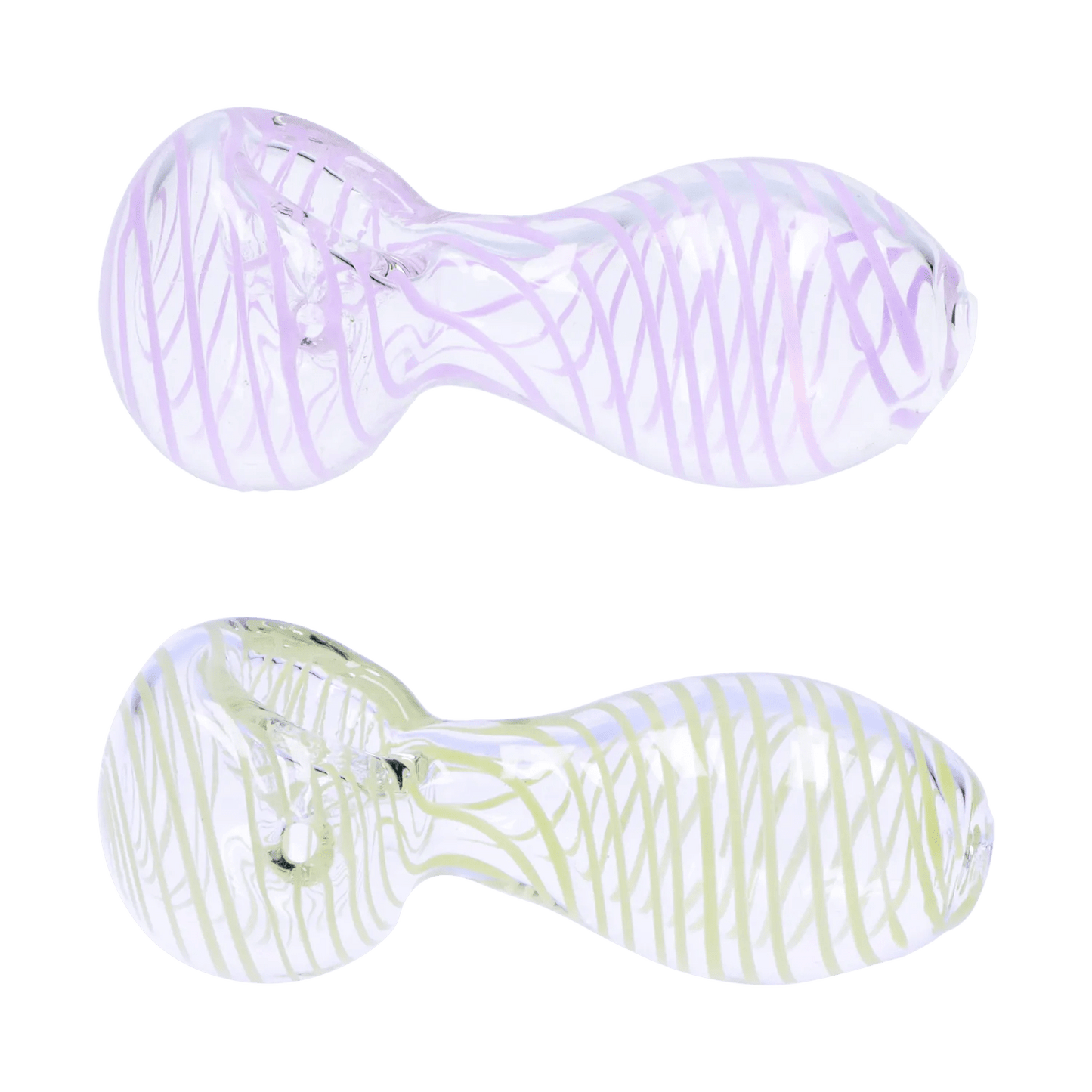 DHC 3-inch Glass Loose Swirl Hand Pipe