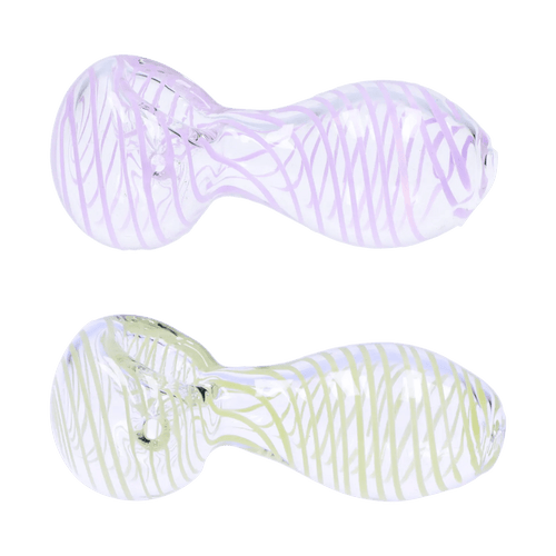 DHC 3-inch Glass Loose Swirl Hand Pipe