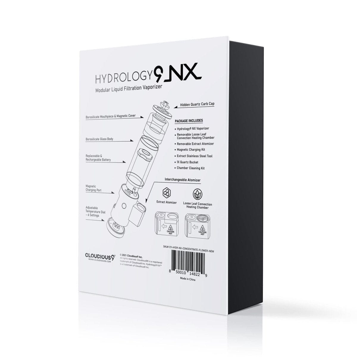 Cloudious9 Hydrology9 NX Flower & Concentrate Vaporizer