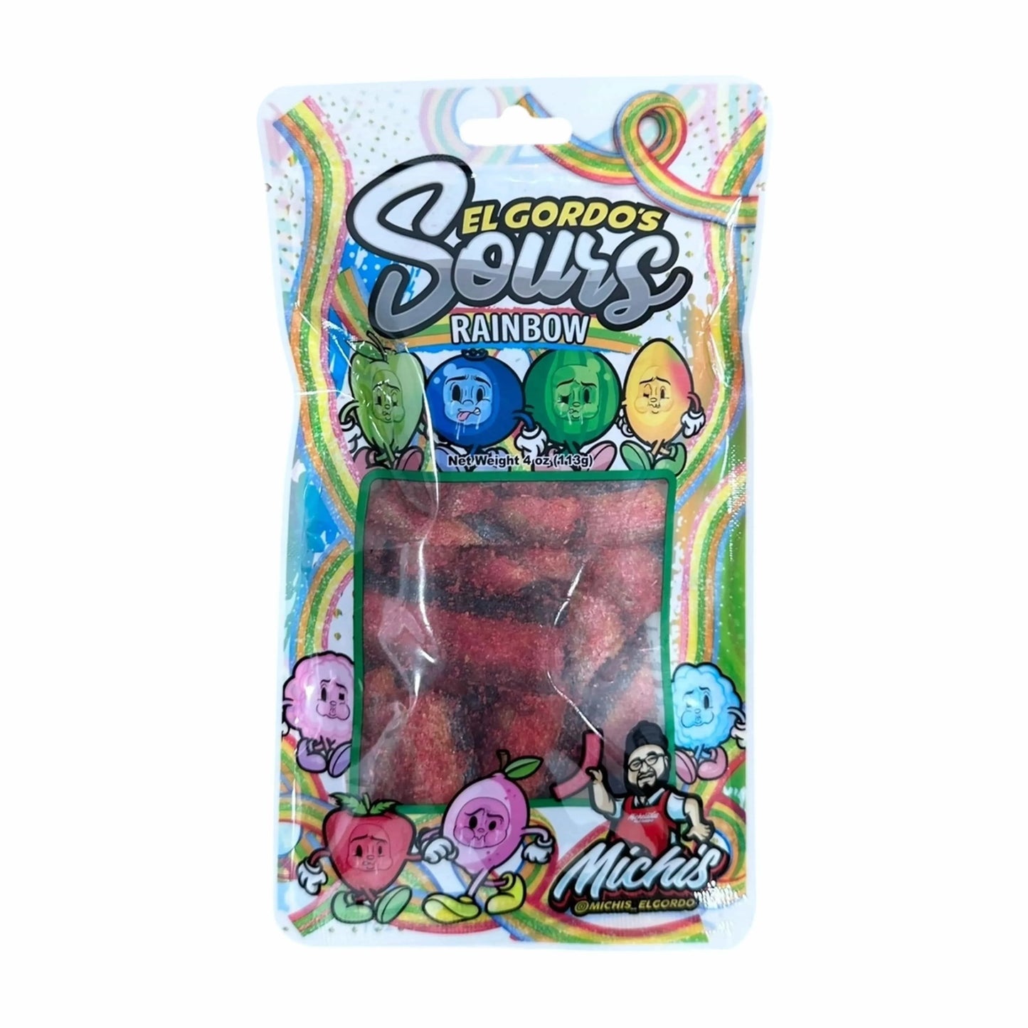 El Gordo Rainbow Chamoy Sours- 4 oz.