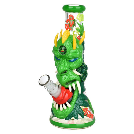 420 Dragon Glow in the Dark Beaker Bong