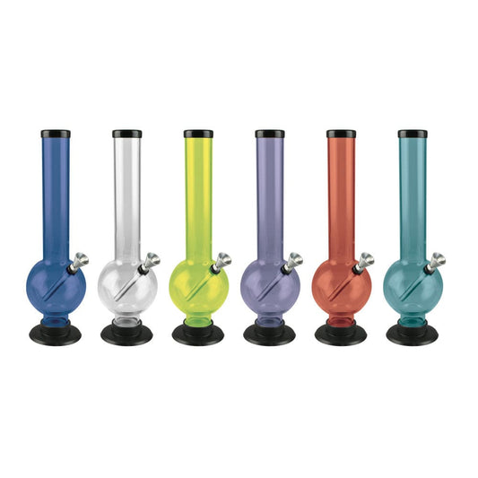 Bubble Acrylic Bong - 12" / Colors Vary