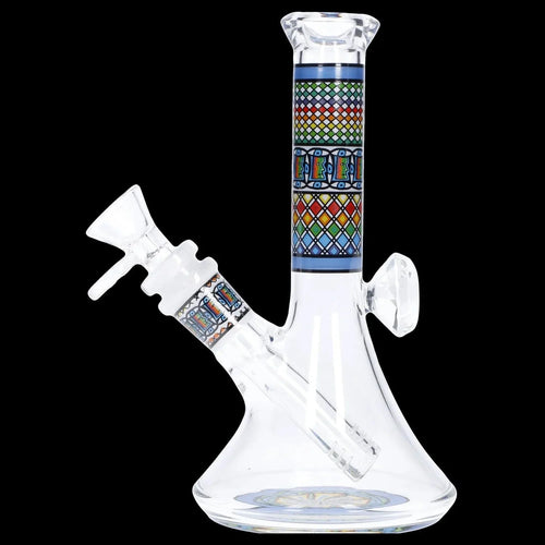 Diamond Beaker w/ Colourful Tube - 7 in.