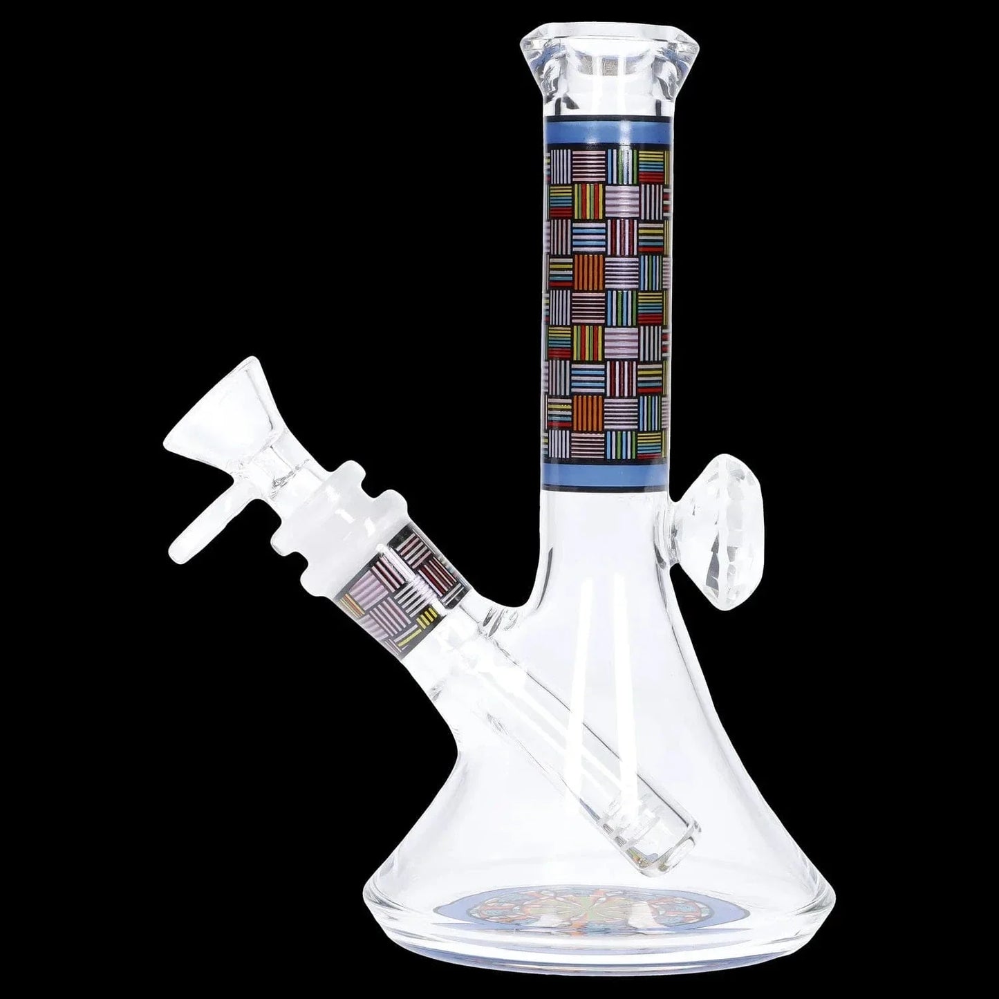 Diamond Beaker with Colorful Tube - 7 in