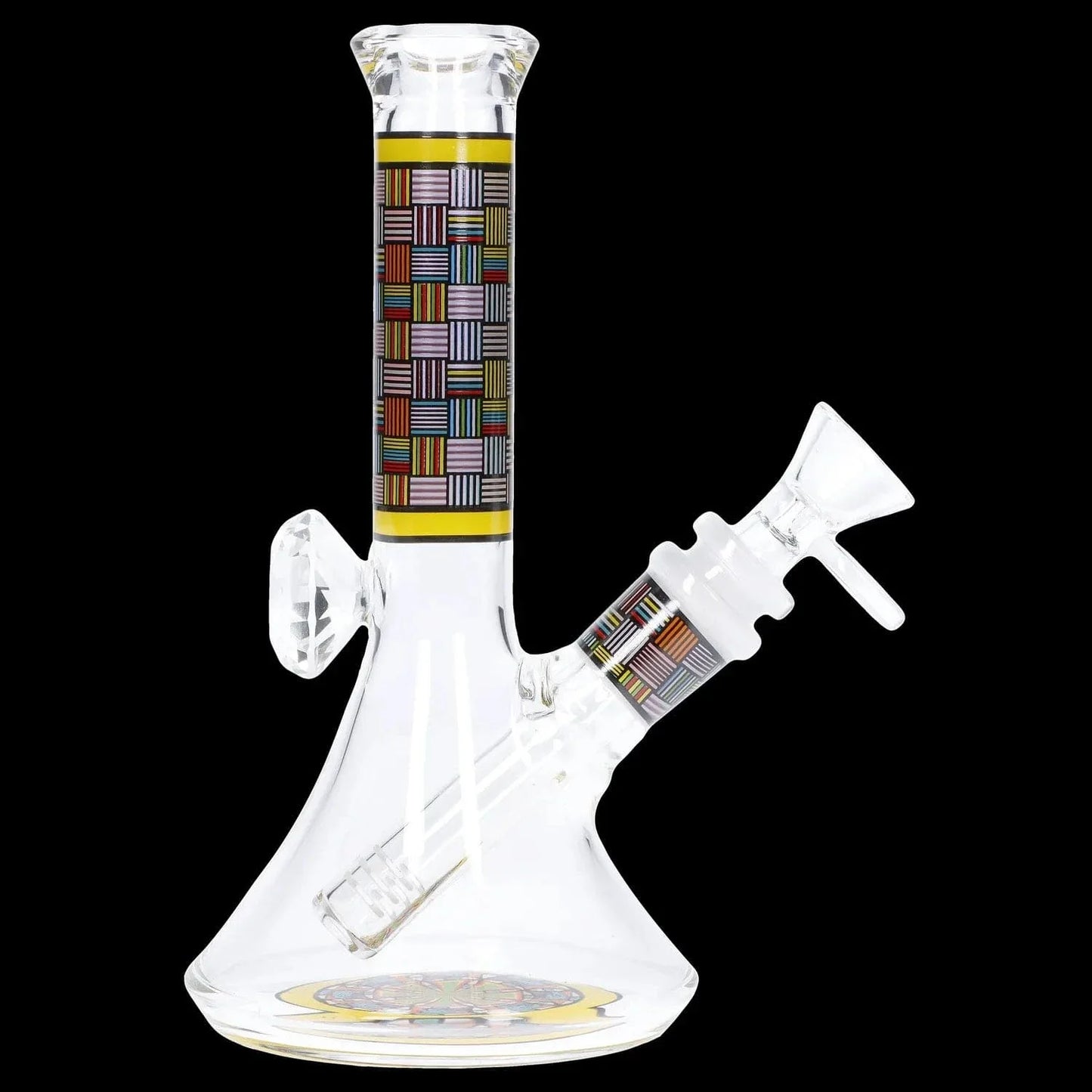 Diamond Beaker with Colorful Tube - 7 in