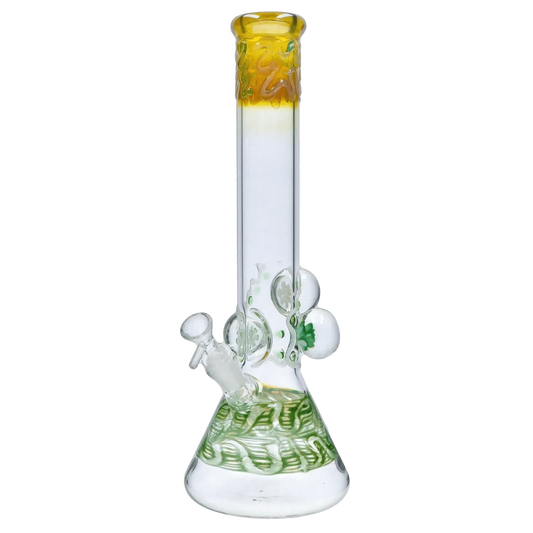 Smoke Cartel Mushroom Marble Bong - 18 in.